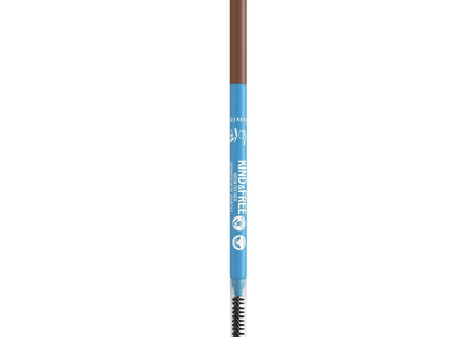 Rimmel - Kind & Free Clean Brow Definer Ultra Fine Pencil & Spoolie, Caramel 004 | 0.09 g