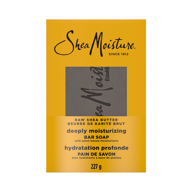 Shea Moisture - Savon au beurre de karité brut pour peau sèche, avec encens et myrrhe, | 227 g