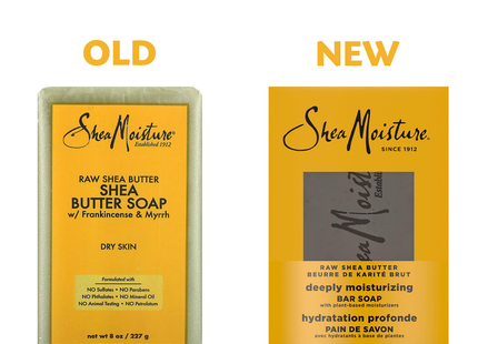 Shea Moisture - Raw Shea Butter Soap For Dry Skin with Frankincense & Myrrh | 227 g