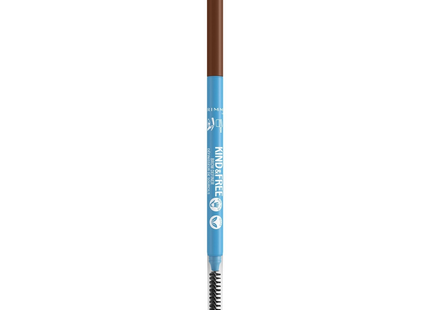 Rimmel - Kind & Free Clean Brow Definer Ultra Fine Pencil & Spoolie, Warm Brown 003 | 0.09 g