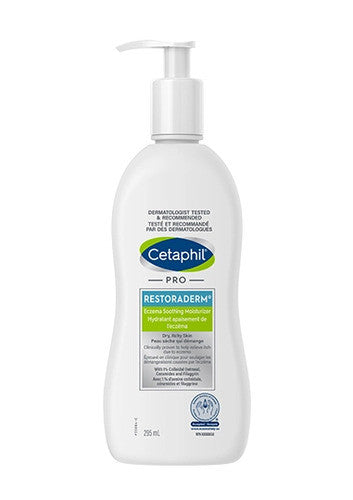 Cetaphil PRO - RestoraDerm - Hydratant apaisant pour l'eczéma | 295 ml
