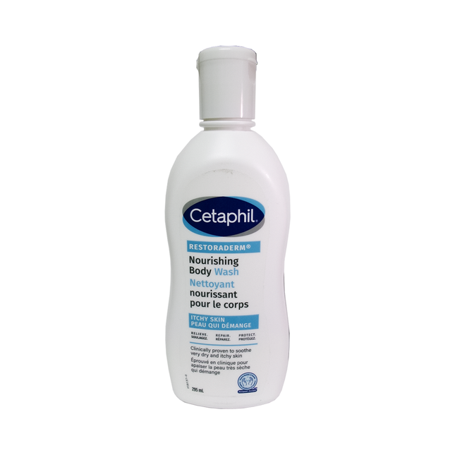 Cetaphil - PRO RestoraDerm Gel douche nourrissant pour peaux sèches et irritées | 295 ml