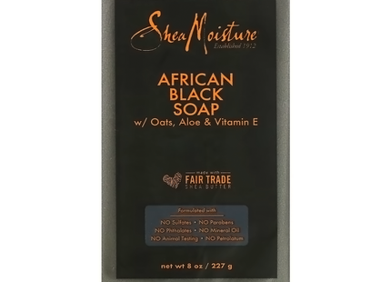 Shea Moisture - African Black Soap W/ Oats, Aloe & Vitamin E | 227 g