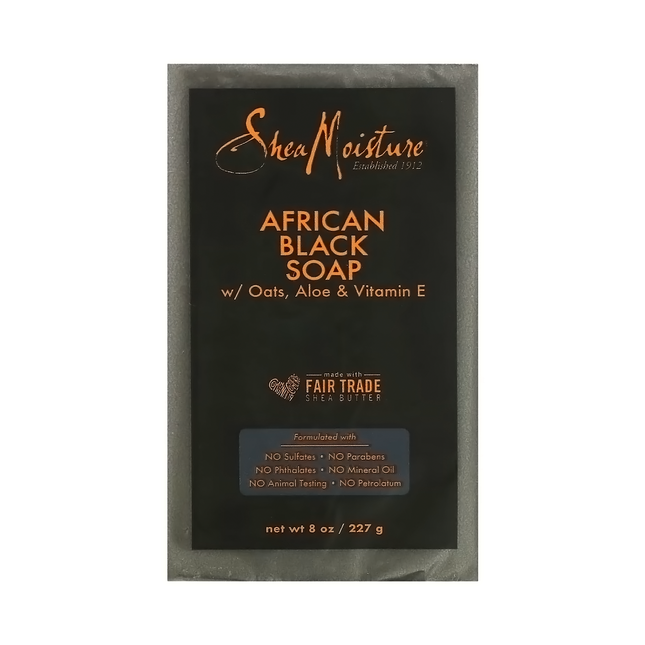 Shea Moisture - African Black Soap W/ Oats, Aloe & Vitamin E | 227 g