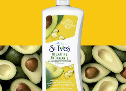 Lotion pour le corps hydratante à la vitamine e et à l'avocat St. Ives | 600 ml