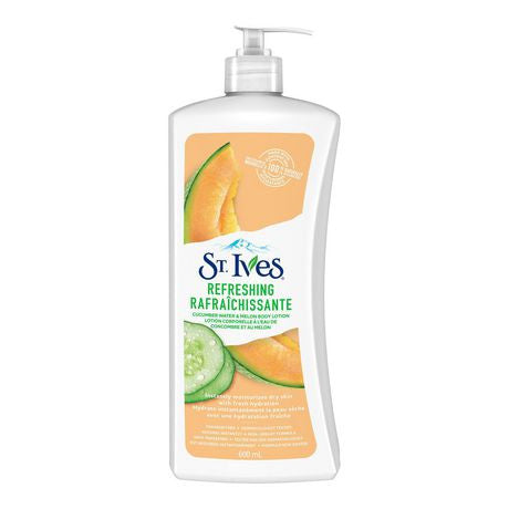 Lotion pour le corps rafraîchissante à l'eau de concombre et au melon St. Ives | 600 ml
