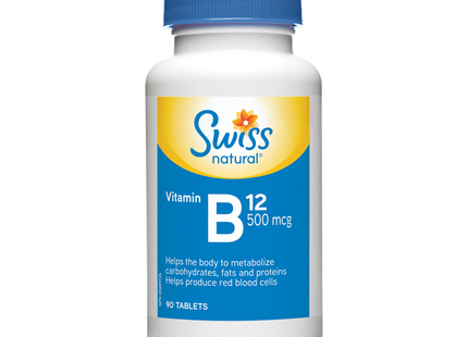 Swiss Natural - Vitamin B12 500 mcg | 90 Tablets