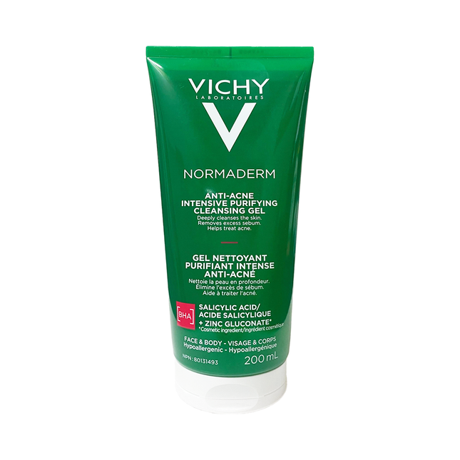 Vichy - Normaderm Gel Nettoyant Purifiant Intensif Anti-Acné | 200 ml