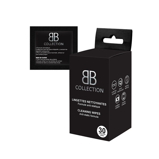 Collection BB - Lingettes nettoyantes Formule antistatique | 30 lingettes