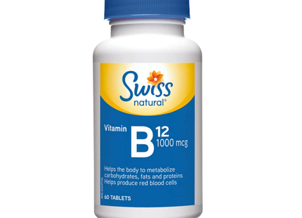 Swiss Natural - Vitamin B12 1000 mcg | 60 Tablets