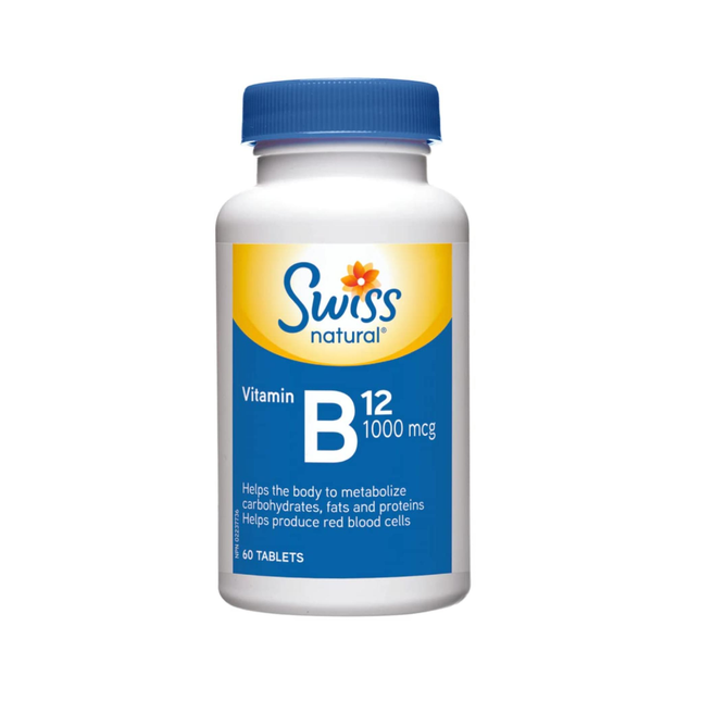 Swiss Natural - Vitamine B12 1000 mcg | 60 Comprimés