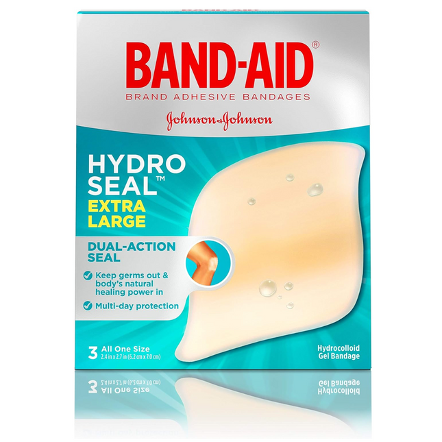 Band-Aid - Pansements extra larges de guérison avancée Hydro Seal | 3 comptes