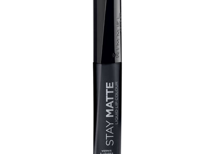 Rimmel Stay Matte Liquid Lip Colour - Pitch Black 840 | 6.5ml