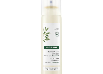 Klorane - Ultra-Gentle Dry Shampoo with Oat Milk for All Hair Types | 150ml