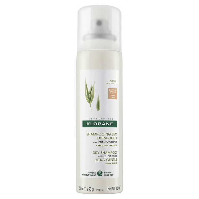 Klorane - Ultra Gentle Dry Shampoo with Oat Milk for Dark Normal Hair | 150 ml