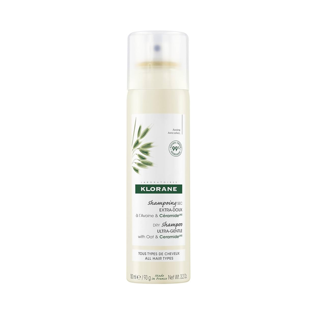 Klorane - Shampoing sec ultra doux au lait d'avoine pour cheveux foncés et normaux | 150 ml