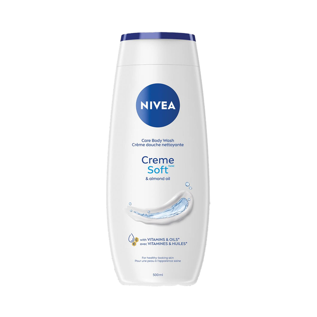 Nivea Crème nettoyante douce pour le corps à l'huile d'amande pour une peau propre et saine | 500 ml 