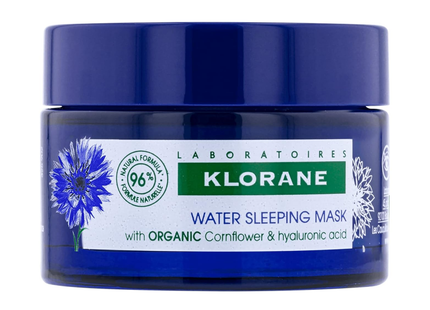 Klorane - Water Sleeping Mask with Organic Cornflower & Hyaluronic Acid | 50ml