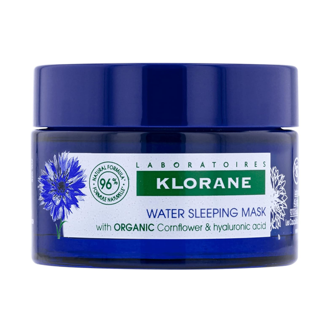 Klorane - Masque de Nuit à l'Eau au Bleuet Bio et à l'Acide Hyaluronique | 50 ml