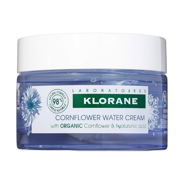 Klorane - Crème d'eau de bleuet hydratante au bleuet et à l'acide hyaluronique | 50 ml