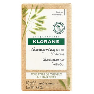 Klorane - Shampoo Bar with Oat for All Hair Types - 80 g