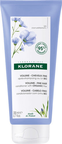 Klorane - Après-Shampooing Volume au Lin Bio pour Cheveux Fins | 200 ml