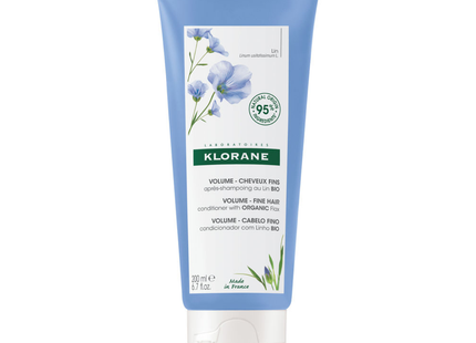 Klorane - Volume Conditioner with Organic Flax for Fine Hair | 200 mL