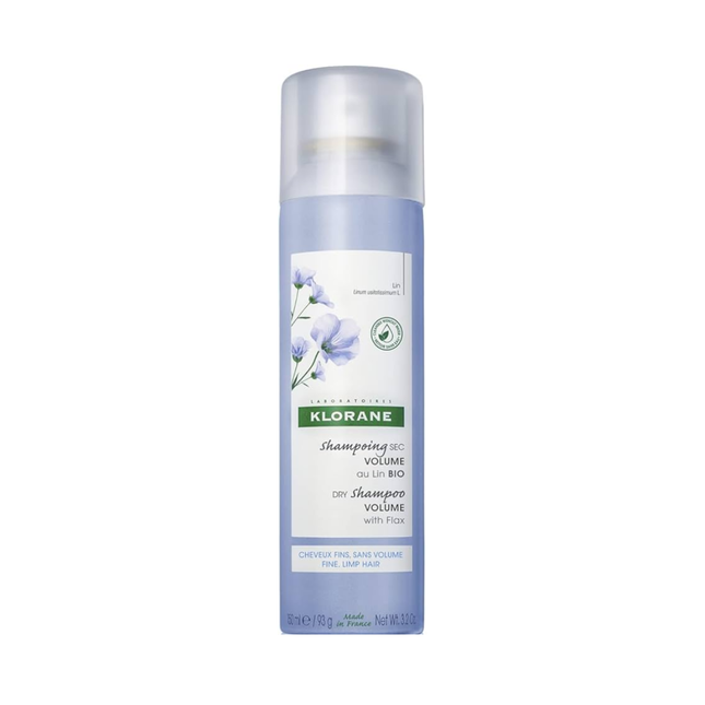 Klorane - Shampoing sec volume au lin biologique pour cheveux fins et mous | 150 ml