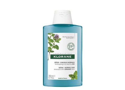 Klorane Detox Shampoo with Organic Mint for Normal Hair | 400 ml