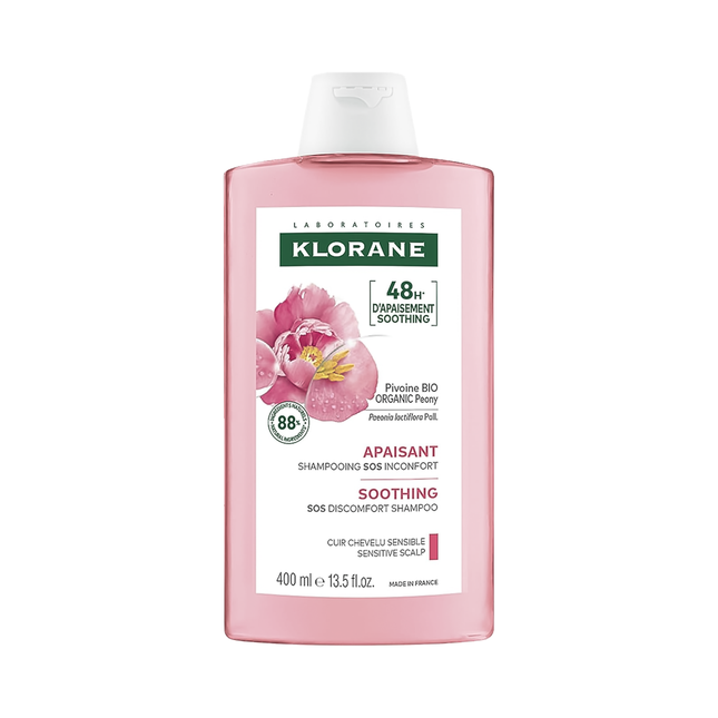 Klorane - Soothing Sensitive Scalp Shampoo, Organic Peony | 400 mL