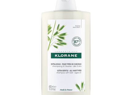 Klorane - Ultra Gentle Shampoo with Oat for all Hair Types Ages 3+ | 400 ml