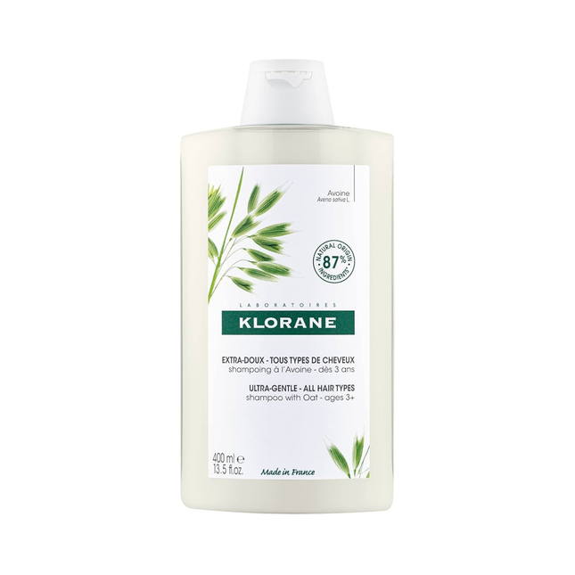 Klorane - Shampoing ultra doux à l'avoine pour tous types de cheveux à partir de 3 ans | 400 ml