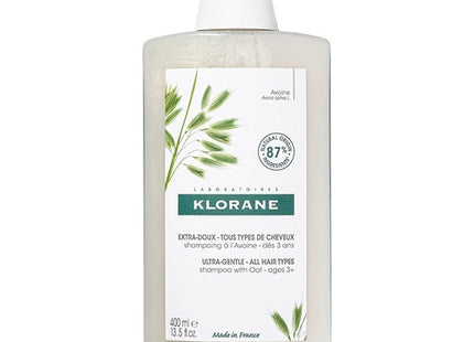 Klorane - Ultra Gentle Shampoo with Oat for all Hair Types Ages 3+ | 400 ml