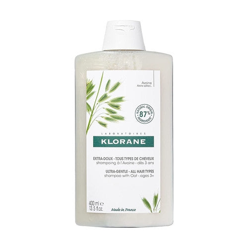 Klorane - Ultra Gentle Shampoo with Oat for all Hair Types Ages 3+ | 400 ml
