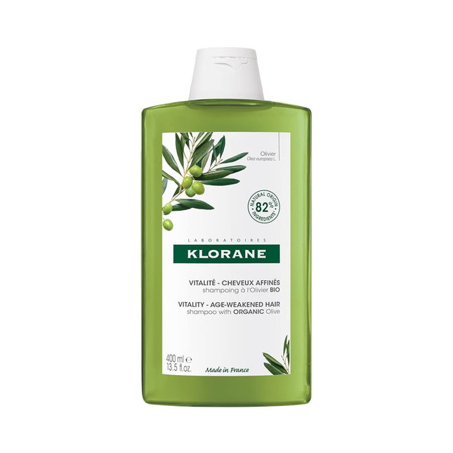 Klorane - Shampoing Vitalité à l'Olive Bio pour cheveux fragilisés par l'âge | 400 ml