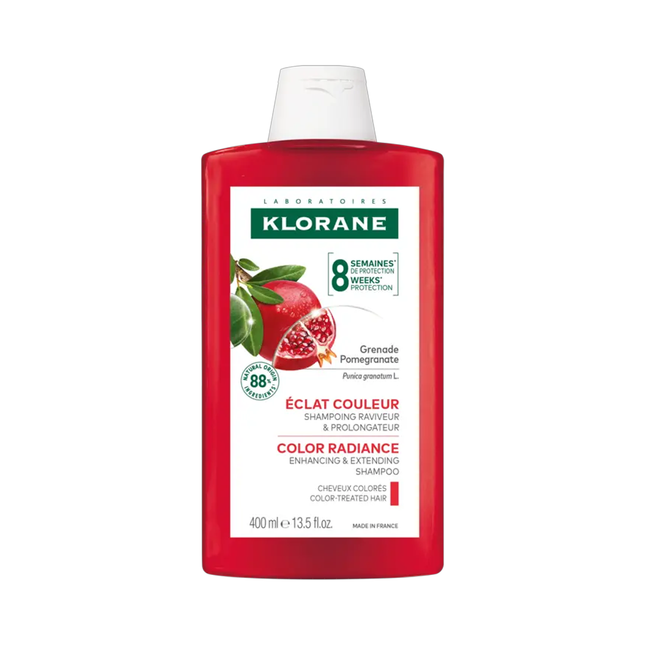 Klorane - Color Radiance Shampoo For Color Treated Hair, Pomegranate | 400 mL