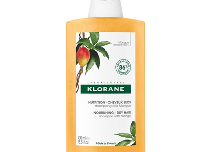 Klorane - Shampoing Nourrissant à la Mangue pour Cheveux Secs | 400 ml