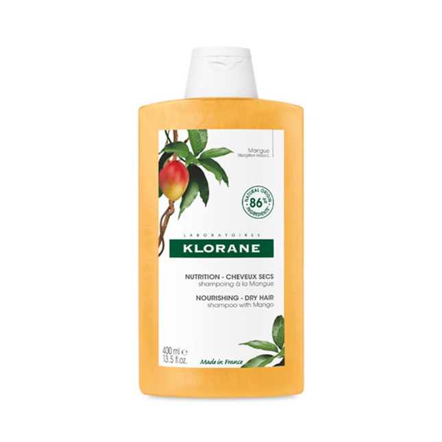 Klorane - Shampoing Nourrissant à la Mangue pour Cheveux Secs | 400 ml