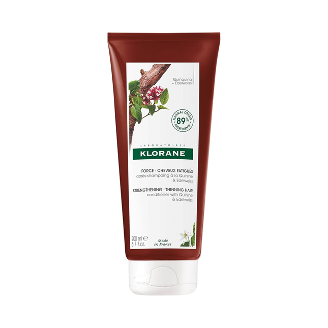 Klorane - Après-shampooing fortifiant à la quinine et à l'edelweiss biologique - pour cheveux clairsemés | 200 ml