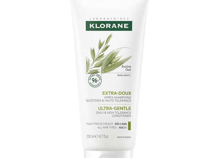 Klorane - Ultra Gentle Conditioner For All Hair Types with Oat Ages 3+ | 200 mL