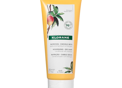 Klorane - Après-shampoing nourrissant à la mangue pour cheveux secs | 200 ml