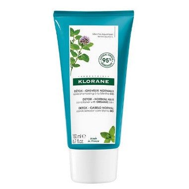 Klorane - Detox Conditioner with Organic Mint - for Normal Hair | 150 mL