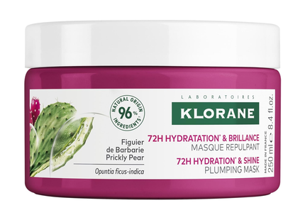 Klorane - Masque Repulpant Hydratation &amp; Brillance 72H, Figue de Barbarie | 250 mL