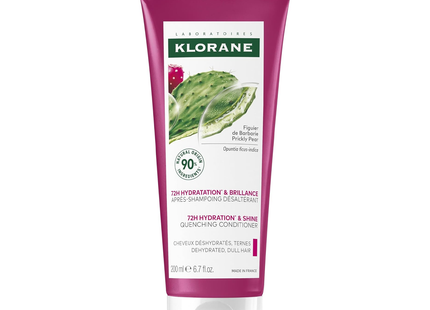 Klorane - Après-shampooing Hydratation &amp; Brillance 72H, Figue de Barbarie | 200 mL