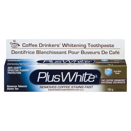 Plus White - Anti-Cavity Effective Fluoride Protection Toothpaste - Cool Mint Flavour | 100 g