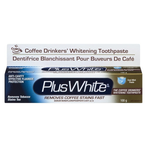 Plus White - Dentifrice anti-carie efficace au fluorure - Saveur menthe fraîche | 100g