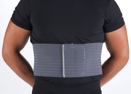 OTC - Ceinture côtelée universelle pour homme 6 pouces, grise