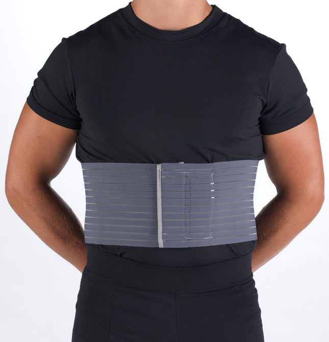 OTC - Ceinture côtelée universelle pour homme 6 pouces, grise