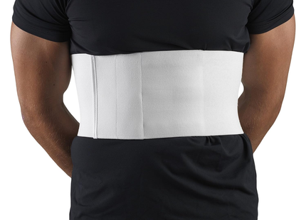 OTC - Ceinture élastique côtelée blanche pour homme de 15 cm