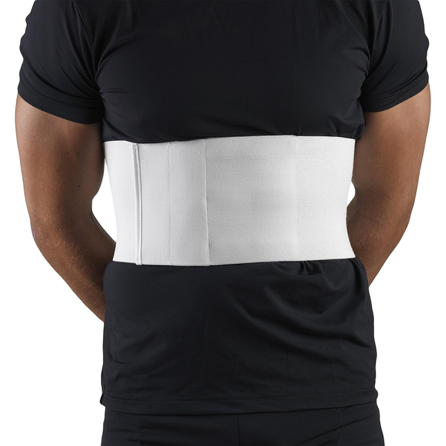OTC Ceinture élastique côtelée blanche pour homme de 15 cm